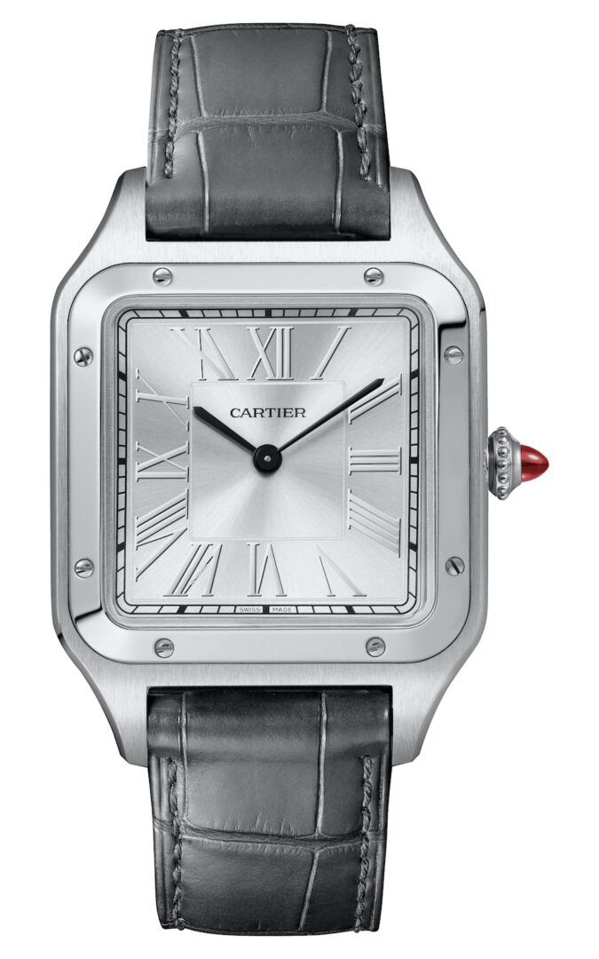 2020 Cartier Santos Dumont hand wound limited edition platinum la bresil WGSA0034 2