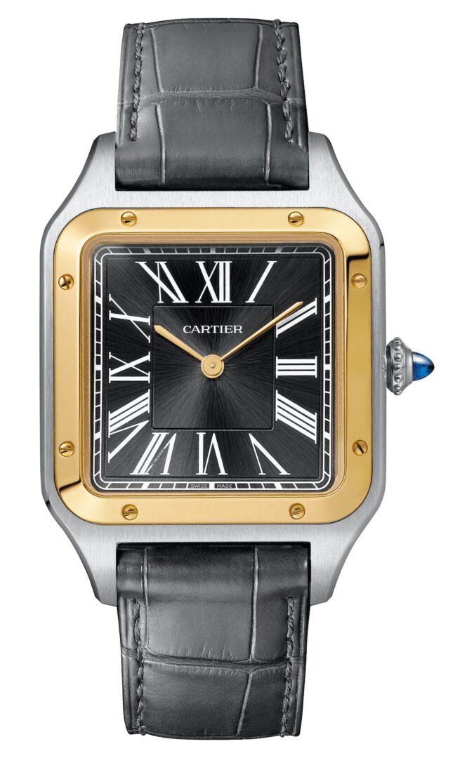 2020 Cartier Santos Dumont hand wound limited edition steel and yellow gold 14 Bis W2SA0015 3