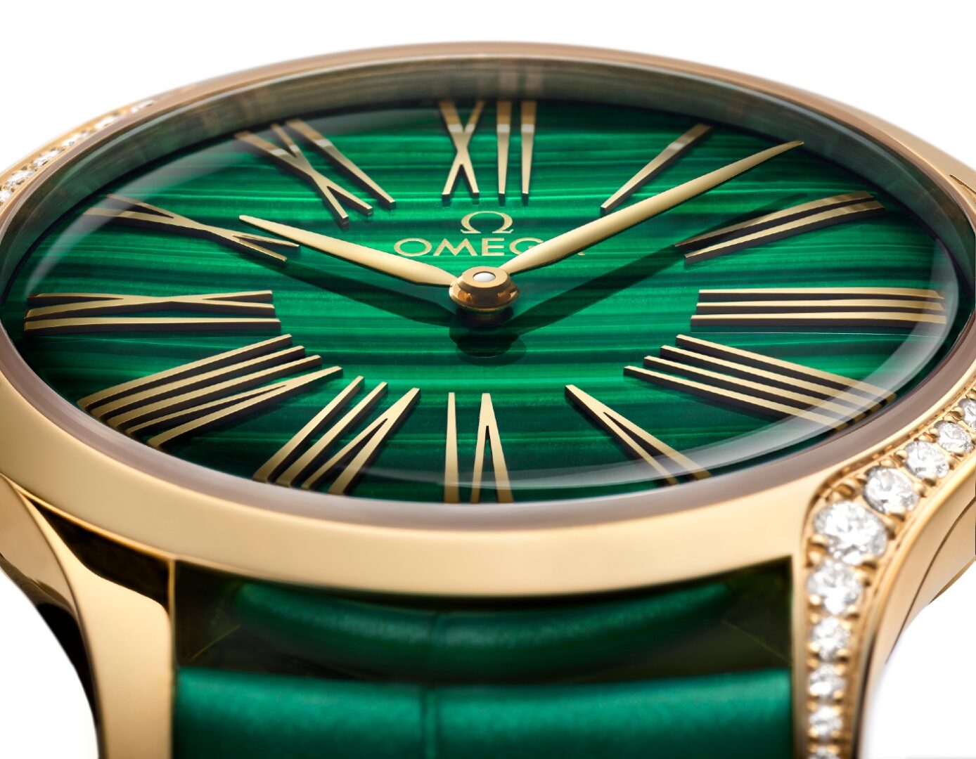 The OMEGA Trésor is Enlivened With a New Malachite Dial