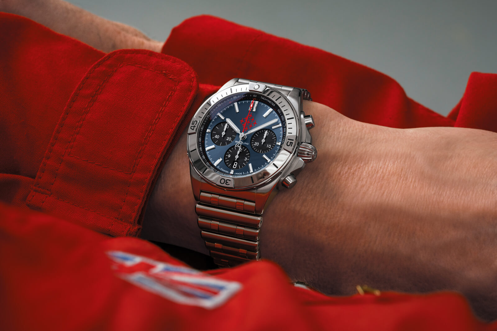 Breitling Chronomat Red Arrows Limited Edition wrist1