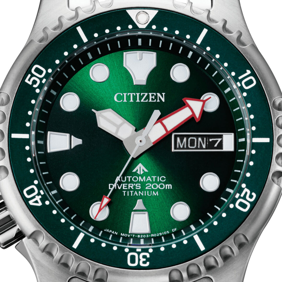 Citizen Promaster Marine Automatic Diver 200m Green Dial Super Titanium NY0100 50XE 4