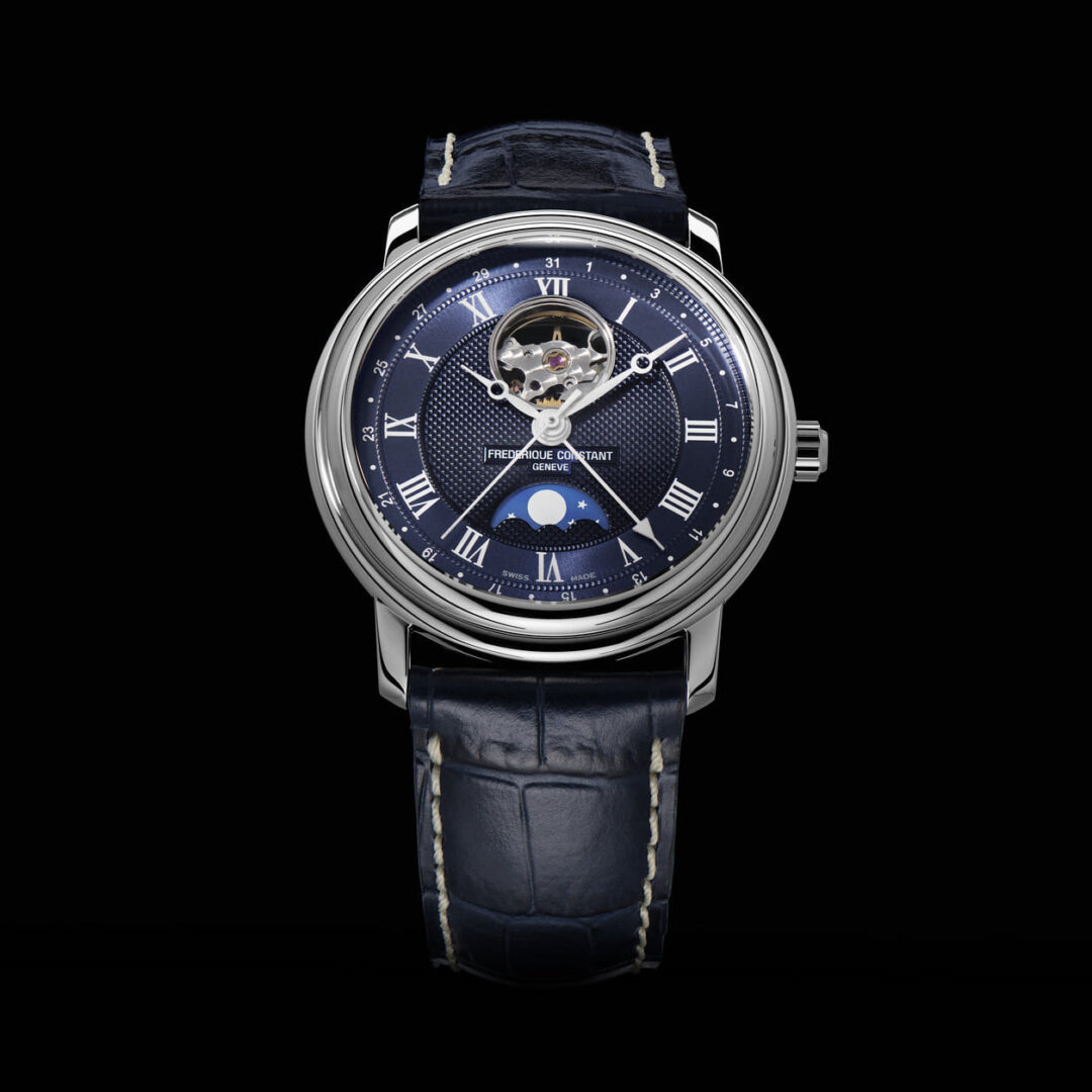 Frederique Constant Classics Heart Beat Moonphase Date Blue Dial FC 335MCNW4P26 7