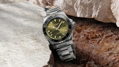Longines Hydroconquest GMT green dial lifestyle