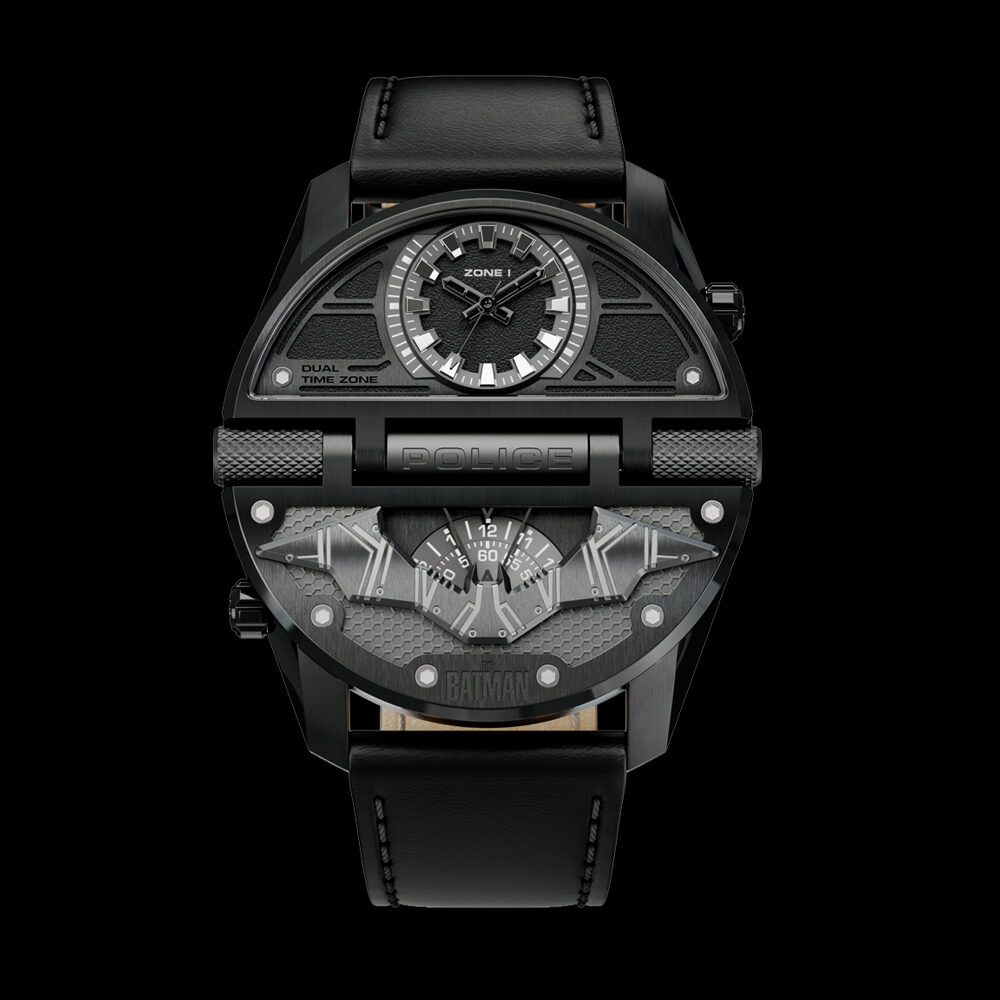 Buy Online Police Batman Quartz Analog With Back light Black Dial Leather  Strap Watch for Men - plpewgd0022602w | Titan