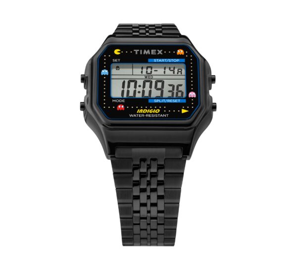 Pac Man Timex T80 black PVD front min