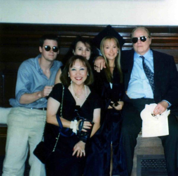 Petra Brando with Marlon and Caroline Barrett 1994