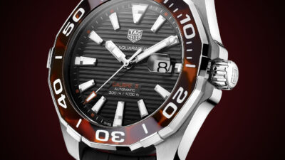 TAG Heuer Aquaracer 43mm Calibre 5 Automatic Tortoise Shell Effect Brown WAY201N.FT6177 1