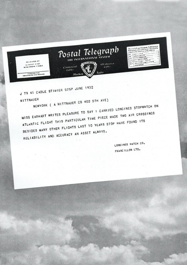 Telegram from Amelia Earhart to Longines longines spirit collection 2020 1