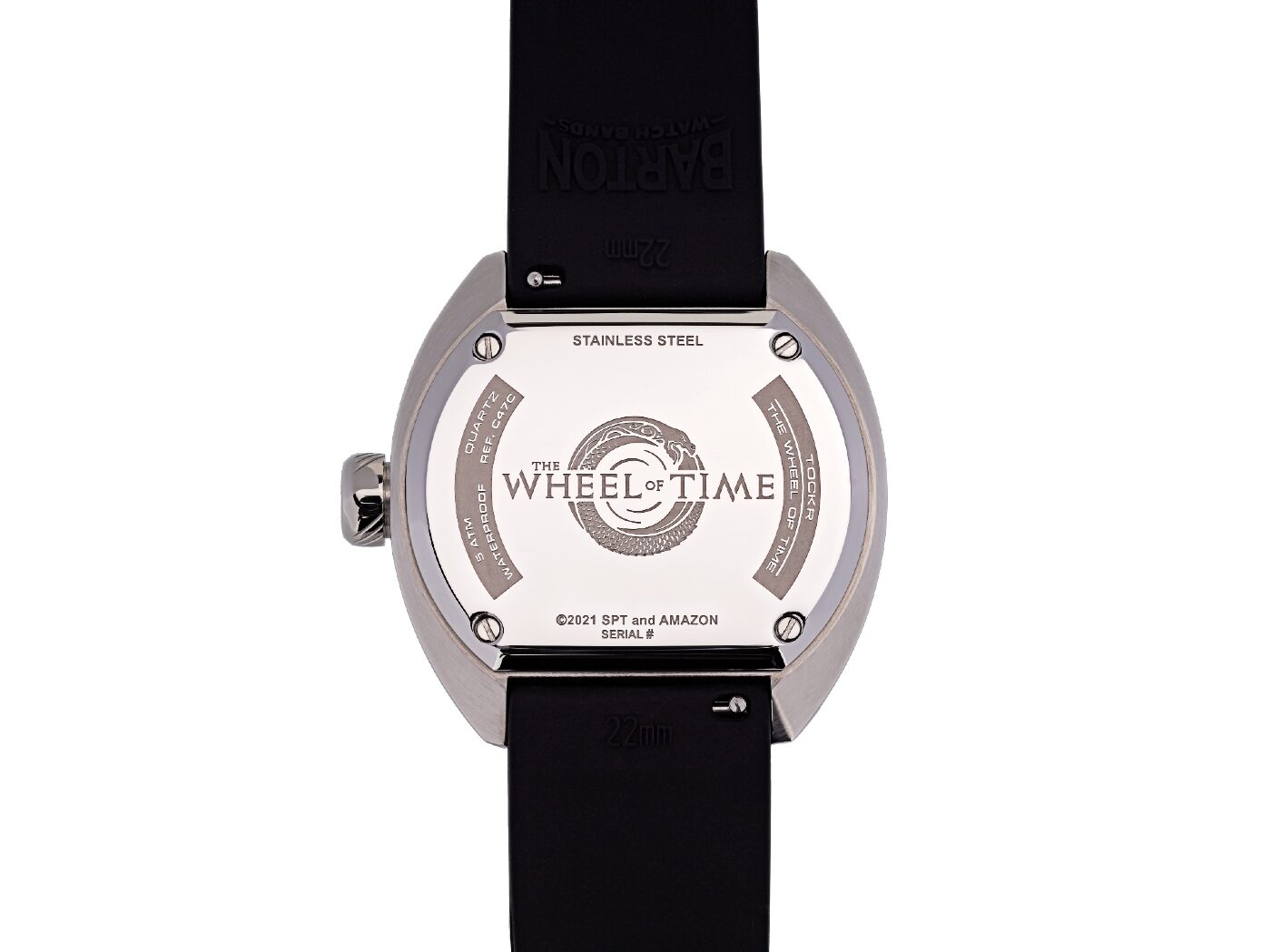 Tockr Wheel of Time watch engraved caseback