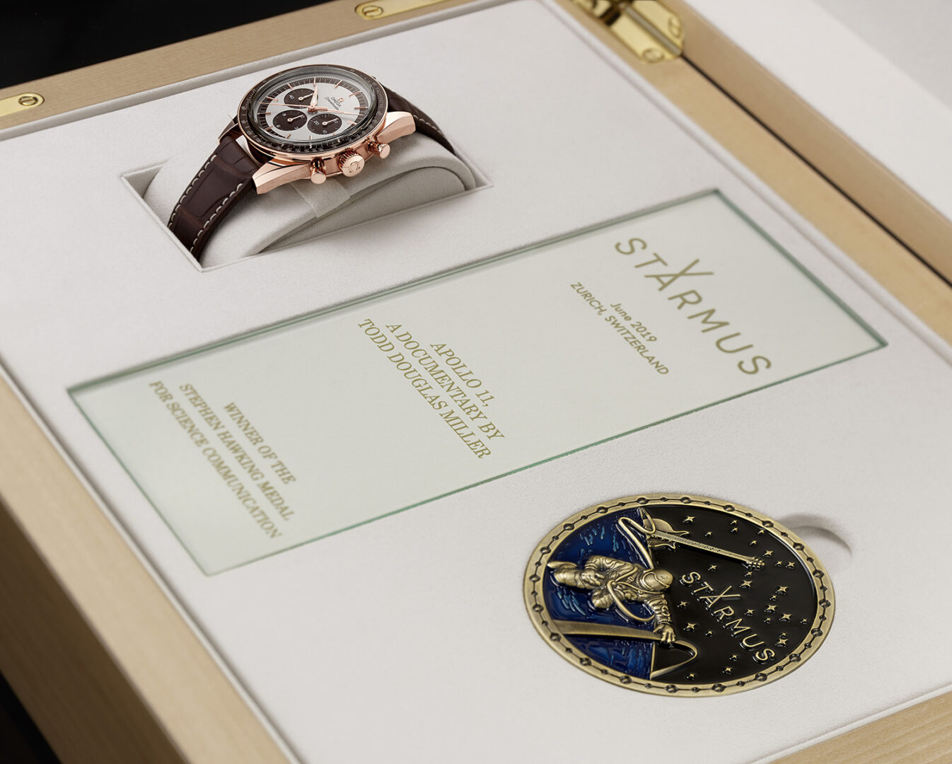 OMEGA awards the winners of the Stephen Hawking Medal for Science Communication Speedmaster