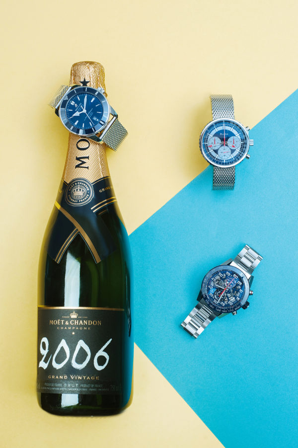 BREITLING Superocean Chronograph Special Edition Héritage II BULOVA Special Edition Chronograph TAG HEUER Carrera 01 Chronograph Automatic MOËT & CHANDON 2006 Grand Vintage