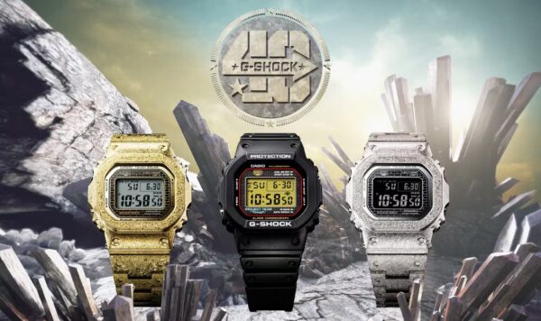 From left: GMW-B5000PG, DW-5040PG, GMW-B5000PS