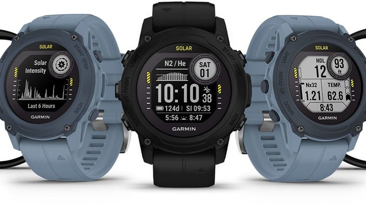 garmin descent g1 smartwatch with focus on divers optional solar charging launched